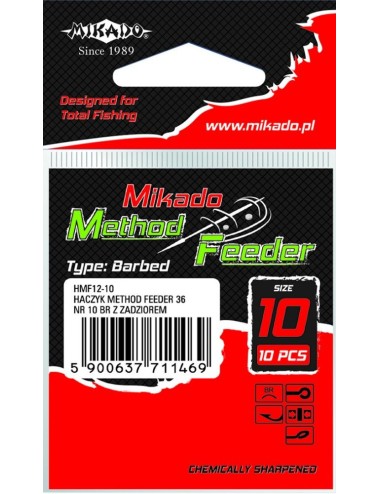 Mikado Method Feeder W/Barb 12