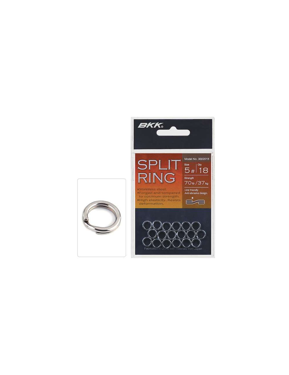BKK Split Ring Kulcskarika No. 2