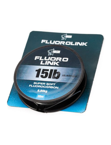 Nash Fluorolink 15lb 0,40mm...