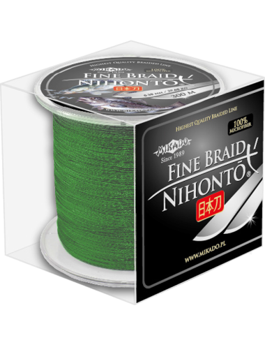 Mikado Nihonto Fine Braid Zöld 0.25mm 300m